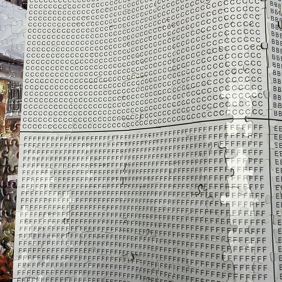 Paris Scene Letter Back Guide Jig Saw puzzle missing 1 piece - Picture 3 of 3